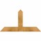 Ekena Millwork Portland Rough Sawn Timber Gable Bracket, Western Red Cedar, 36"W x 19"H x 4"D x 4"F, 13/12 Pitch GBW036X19X0404POR00RWR - alternate 1